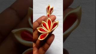 DIY How to make beautiful ribbon flowers🌹Amazing Ribbon flower work✌Hand Embroidery flowers Design😀 [upl. by Delamare]