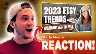 REACTION NEW Etsy Trends and Products Guaranteed to Sell in 2023 🎉 Starla Moore [upl. by Nancie]