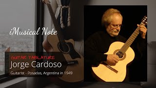 Guitar TAB  Jorge Cardoso  Cancion from Portena Duet  Tutorial Sheet Lesson iMn [upl. by Oemac]