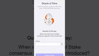 When was the Proof of Stake consensus algorithm first introducedtimefarm [upl. by Enixam205]