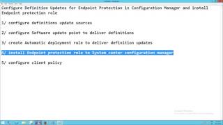 SCCM 2012 R2  Configure Endpoint protection point and automatic deployment rules [upl. by Namad]