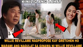 WILLIE REVILLAME NAGPROPOSE KAY GRETCHEN HO  MARAMI ANG NAGULAT SA GINAWA NI WILLIE REVILLAME [upl. by Wallford]