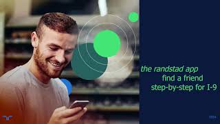 randstad app  how to complete the I9 find a friend process  Spanish [upl. by Annavaj]