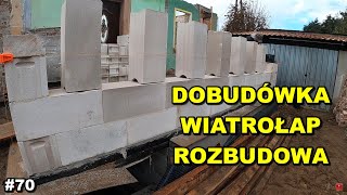 DOBUDÓWKA WIATROŁAP ROZBUDOWA Remont Starego Domu Vlog z BUDOWY 70 [upl. by Bernadene840]