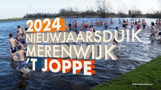 Nieuwjaarsduik 2024 Leiden Merenwijk  HSProductionsnl [upl. by Narud]