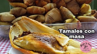 TAMALES con masa para tortillas de mole adobo y verde recetasmexicanas [upl. by Bethezel994]