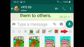 How to Install and Use Sticker Packs in WhatsApp [upl. by Welton]