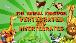 THE ANIMAL KINGDOM VERTEBRATES AND INVERTEBRATES  Educational Videos for Kids [upl. by Ardyaf658]