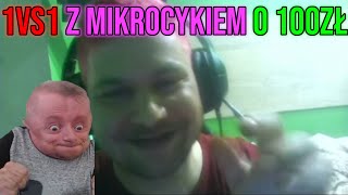 Dawid Jasper 1VS1 z MIKROCYPKIEM o 100ZŁ [upl. by Rugg5]