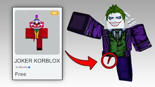 OMG 22 GET FREE FAKE KORBLOX amp FREE ITEMS ROBLOX 2024 [upl. by Sirdi]