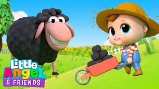 Baa Baa Black Sheep  Classic Nursery Rhyme  Little Angel And Friends Kid Songs [upl. by Kasper]