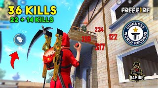 World Record 36 Kills in Duo vs Squad Must Watch Gameplay  Garena Free Fire [upl. by Donelu]