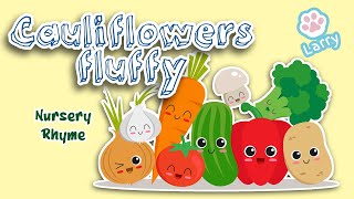 Cauliflowers Fluffy and Cabbages Green Song for Kids 🥕🥦🍅 nurseryrhymes Educational Learning [upl. by Batty147]