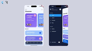Custom Animated SidebarDrawer with animated icons  Flutter amp Rive  Part III [upl. by Enilec825]