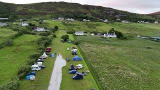 Uig Bay Campsite Isle of Skye  Sunset [upl. by Mehala]