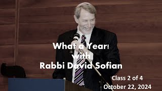 Rabbi Sofian Class What a Year [upl. by Noissap]