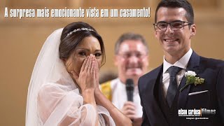 A SURPRESA MAIS EMOCIONANTE JÁ VISTA EM UM CASAMENTO [upl. by Kashden106]