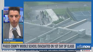 Pasco Co middle school evacuated on first day of class [upl. by Ifok958]