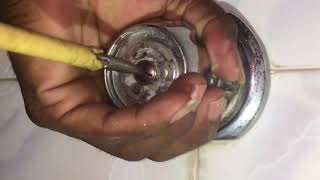 how to change flush valve spindle in bathroom  flush valve repair  Concealed Stop Cock kese badle [upl. by Werdna30]