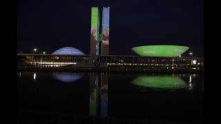 Dia do Servidor  Projeção no Congresso Nacional [upl. by Essinger]