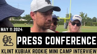 Klint Kubiak post practice interview Saints Mini Rookie Camp [upl. by Madelaine558]