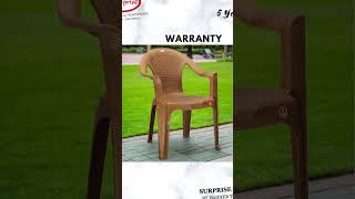 5 years Plastic Warranty chair quotSurprise Furniture quotManufacturer shortsvideo shorts plasticitems [upl. by Yelir]