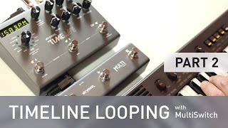 Strymon TimeLine Looping with MultiSwitch  Part 2  ReverseKeyboard Examples [upl. by Ayt]