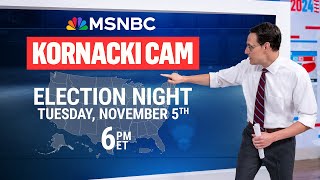 WATCH LIVE Kornacki Cam on Election Night 2024 I MSNBC [upl. by Albert]