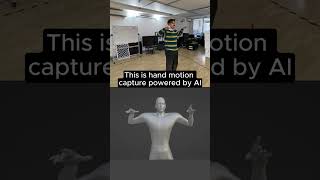 Hand motion capture powered by AI 🔥 motioncapture 3danimation 3d [upl. by Ellocin916]