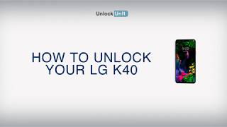 HOW TO UNLOCK LG K40 [upl. by Annawoj]