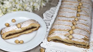 CROSTATA TRECCIA ALLA NUTELLA 🍪 facile e veloce 🍪 BRAID TART WITH NUTELLA [upl. by Rye]