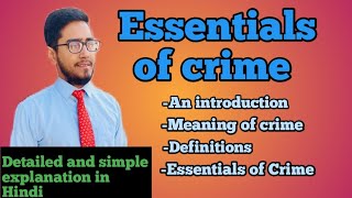 What is crime and its essential elementscrime and its essential elements of crime lawwithtwins [upl. by Socin]