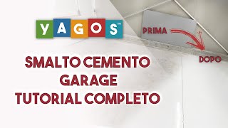 Tutorial stesura smalto per pavimento cemento garage Smalto alta resistenza V33 Yagosit [upl. by Teraj]