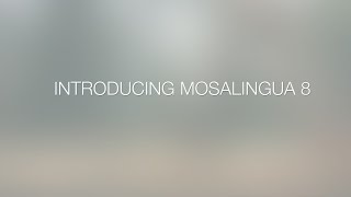 MosaLingua 8  Mobile and Desktop App to Learn Languages  New version [upl. by Nohsauq726]