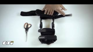 How to adjust or trim the straps on your CTi Knee Brace [upl. by Yim]