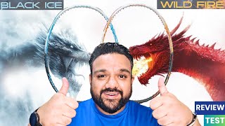 Tanso Wildfire amp Black Ice badminton racket review  Which is best [upl. by Peednama146]