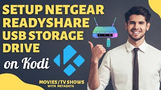 How To Setup Netgear Readyshare USB Storage Drive on Kodi urduhindi [upl. by Arema119]