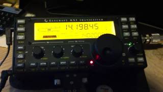 Elecraft KX3 QRP DX W2NTJ X PY2FSG SSB on 20m [upl. by Adnohr]