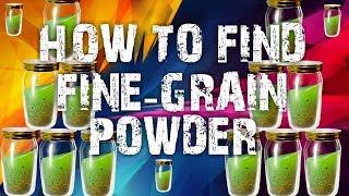 HOW TO FARM FINEGRAIN MINERAL POWDER FORTNITE SAVE THE WORLD [upl. by Notsehc]