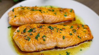 HonigKnoblauch glasierter Lachs Einfaches Lachs Rezept [upl. by Aynahs600]