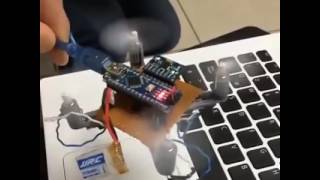 Quadcopter mine using Arduino Nano ampMpu1950 Gyroscope [upl. by Leifer]