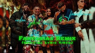 Rauw Alejandro Anuel AA Natti Natasha  Fantasías Remix Official Lyric VideoFt Farruko amp Lunay [upl. by Adnolohs873]