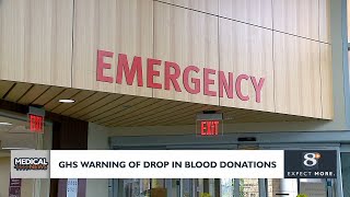 Gundersen Health Systems warning of blood donation drop [upl. by Salim]