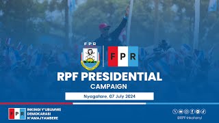 RPF Presidential Campaign  Nyagatare 7 July 2024 [upl. by Airitac]