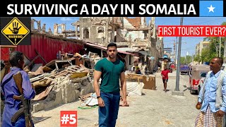 SURVIVING A DAY IN MOGADISHU  SOMALIA 🇸🇴 [upl. by Gearalt]