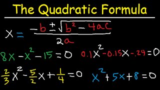 How To Use The Quadratic Formula To Solve Equations [upl. by Rebba]