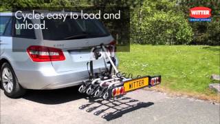 ZX412 Four Bike Cycle Carrier from Witter Towbars [upl. by Roehm]