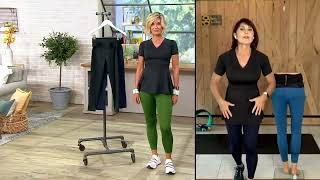 Tommie Copper Choice of Adjustable Back Support Leggings on QVC [upl. by Peppi820]