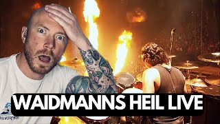 Drummer Reacts To  RAMMSTEIN  WAIDMANNS HEIL LIVE FIRST TIME HEARING [upl. by Gorton972]