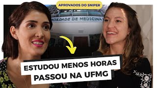 Passou em medicina na UFMG no ano que ESTUDOU MENOS  Mariana Cosas [upl. by Kcirdez]